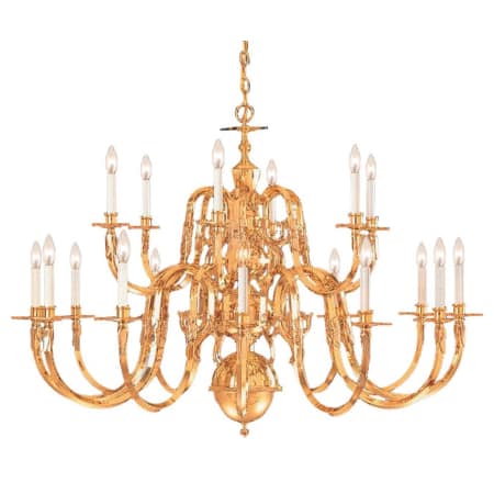 A large image of the Crystorama Lighting Group 419-72-18 Polished Brass