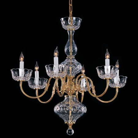 A large image of the Crystorama Lighting Group 4206 Polished Brass