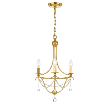 A large image of the Crystorama Lighting Group 423 Antique Gold