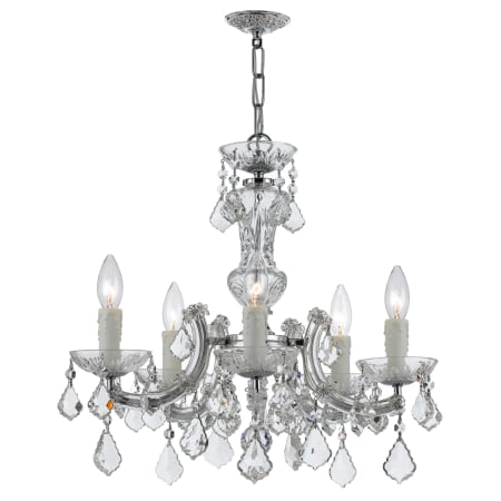 A large image of the Crystorama Lighting Group 4376-CL-S Polished Chrome