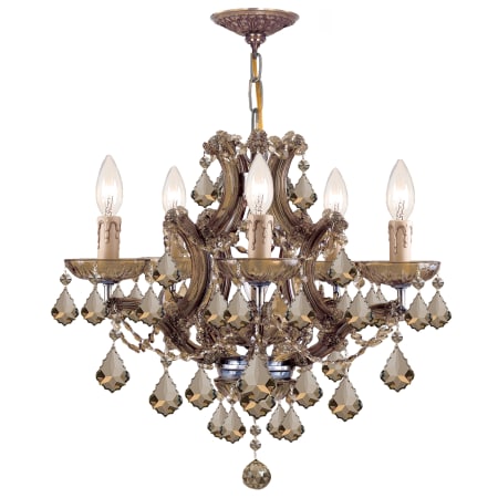A large image of the Crystorama Lighting Group 4405-GTS Antique Brass