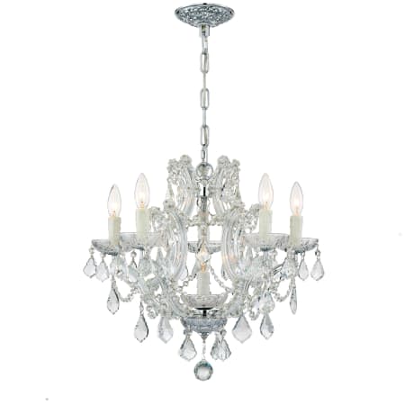 A large image of the Crystorama Lighting Group 4405-CL-S Polished Chrome