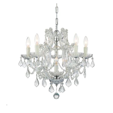 A large image of the Crystorama Lighting Group 4405-CL-SAQ Polished Chrome