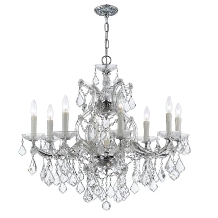 A large image of the Crystorama Lighting Group 4408-CL-S Polished Chrome