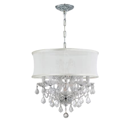 A large image of the Crystorama Lighting Group 4415-SMW-CLQ Polished Chrome