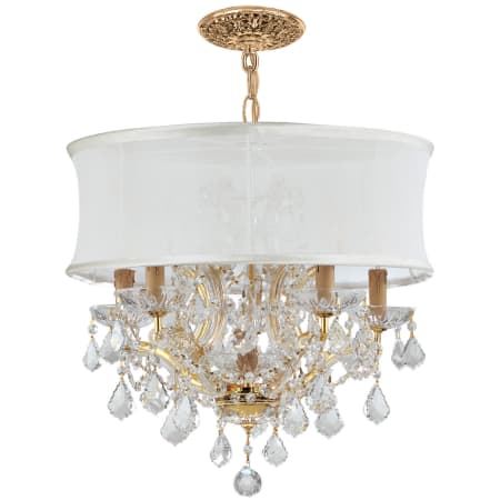 A large image of the Crystorama Lighting Group 4415-SMW-CLS Gold