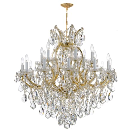 A large image of the Crystorama Lighting Group 4418-CL-SAQ Gold