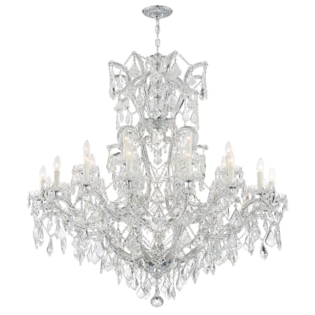 A large image of the Crystorama Lighting Group 4424-CL-S Polished Chrome