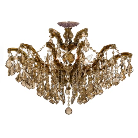 A large image of the Crystorama Lighting Group 4439-C Antique Brass / Golden Teak Hand Polished