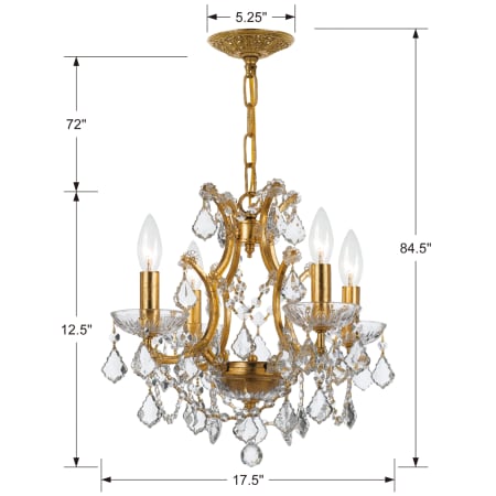 A large image of the Crystorama Lighting Group 4454-CL-S Alternate Image