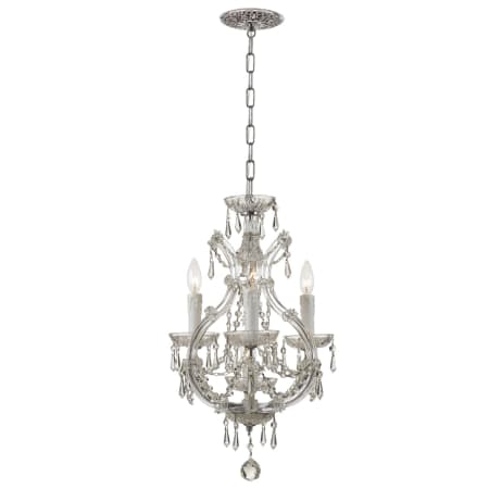 A large image of the Crystorama Lighting Group 4473-CL-S Polished Chrome
