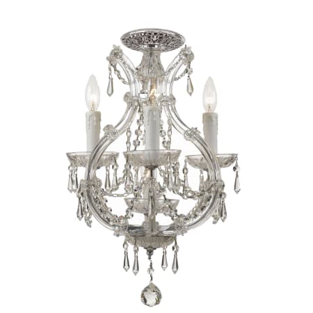 A large image of the Crystorama Lighting Group 4473-CL-S_CEILING Polished Chrome