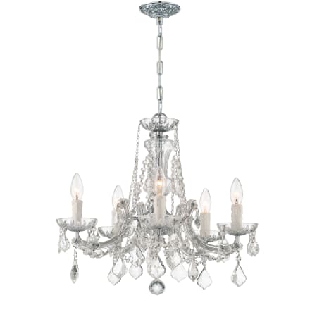 A large image of the Crystorama Lighting Group 4476-CL-S Polished Chrome