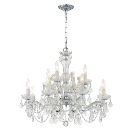 A large image of the Crystorama Lighting Group 4479-CL-S Polished Chrome