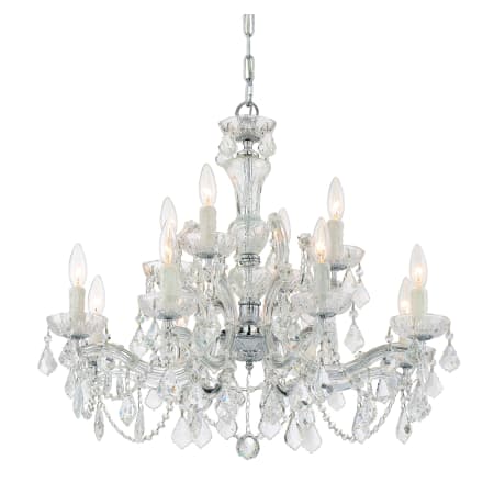 A large image of the Crystorama Lighting Group 4479-CL-SAQ Polished Chrome