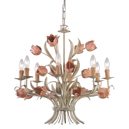 A large image of the Crystorama Lighting Group 4808 Sage / Rose