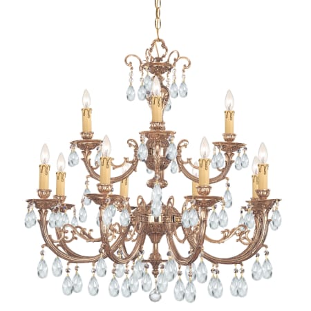 A large image of the Crystorama Lighting Group 499-CL-SAQ Olde Brass