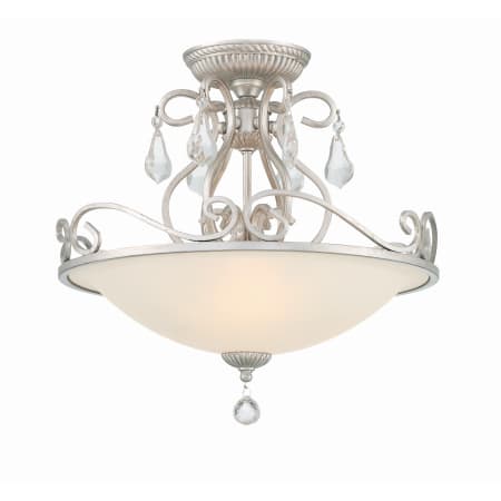 A large image of the Crystorama Lighting Group 5010-CL-MWP Olde Silver