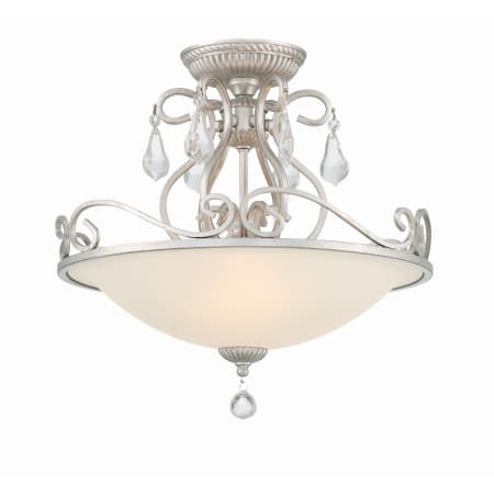 A large image of the Crystorama Lighting Group 5010-CL-S Olde Silver