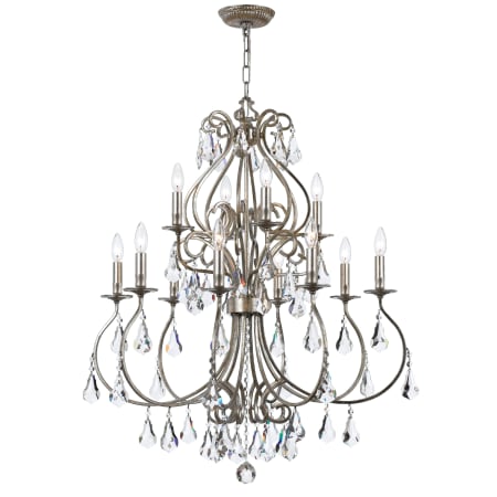 A large image of the Crystorama Lighting Group 5017-CL-MWP Olde Silver