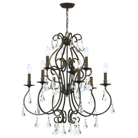 A large image of the Crystorama Lighting Group 5019-CL-S English Bronze