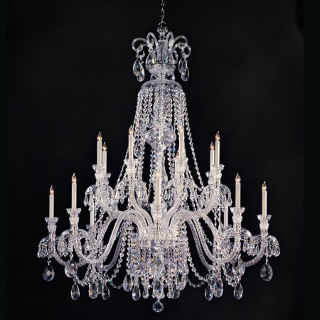 A large image of the Crystorama Lighting Group 5028-CL-SAQ Polished Chrome