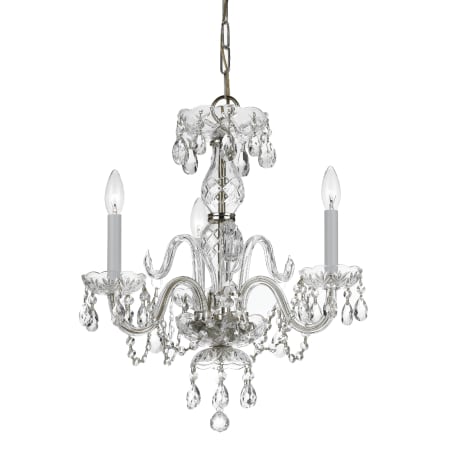 A large image of the Crystorama Lighting Group 5044-CL-S Polished Chrome