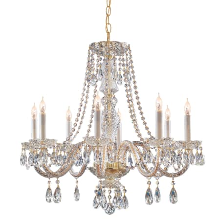 A large image of the Crystorama Lighting Group 5048-CL-MWP Polished Brass