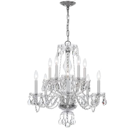 A large image of the Crystorama Lighting Group 5080-CL-S Polished Chrome
