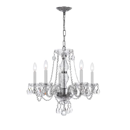 A large image of the Crystorama Lighting Group 5085-CL-S Polished Chrome