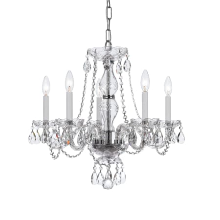 A large image of the Crystorama Lighting Group 5085-CL-S Polished Chrome