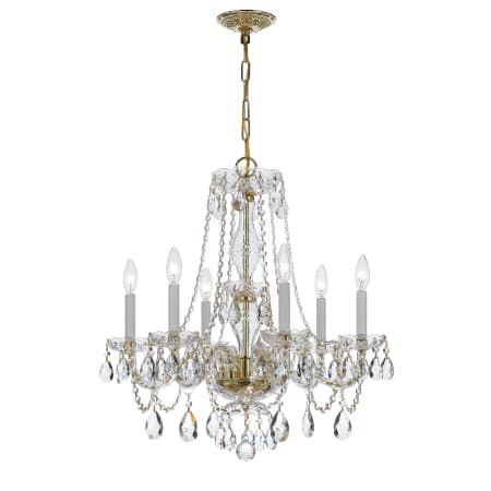 A large image of the Crystorama Lighting Group 5086-CL-S Polished Brass