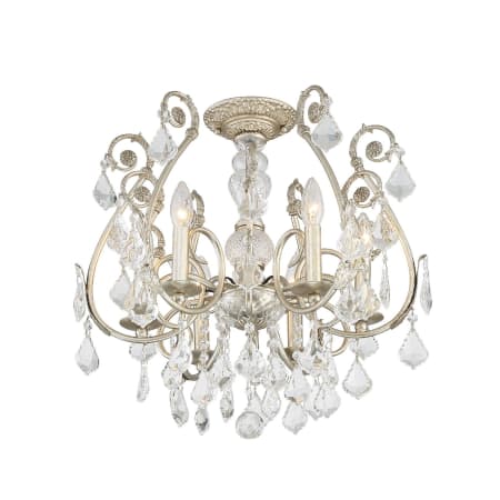 A large image of the Crystorama Lighting Group 5115-CL-MWP_CEILING Olde Silver