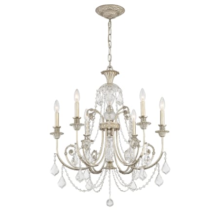 A large image of the Crystorama Lighting Group 5116-CL-S Olde Silver