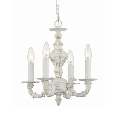 A large image of the Crystorama Lighting Group 5124 Antique White