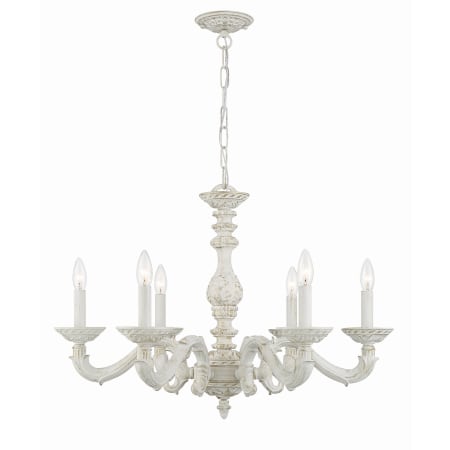 A large image of the Crystorama Lighting Group 5126 Antique White
