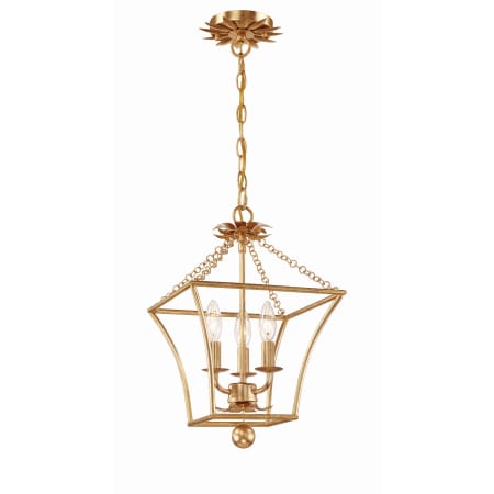 A large image of the Crystorama Lighting Group 514 Antique Gold