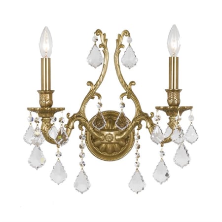 A large image of the Crystorama Lighting Group 5142-CL Aged Brass