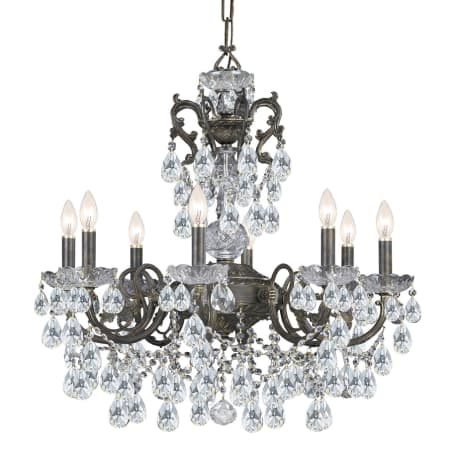 A large image of the Crystorama Lighting Group 5198-CL-SAQ English Bronze
