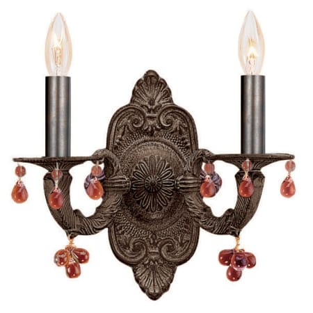 A large image of the Crystorama Lighting Group 5200-AMBER Venetian Bronze