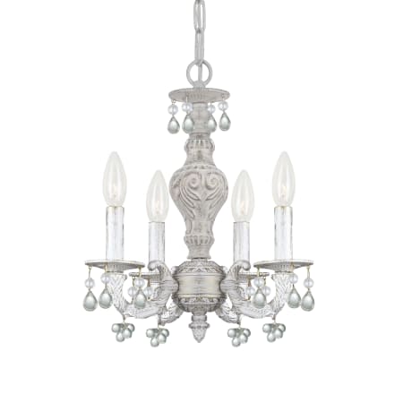 A large image of the Crystorama Lighting Group 5224-CLEAR Antique White