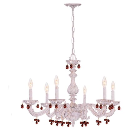 A large image of the Crystorama Lighting Group 5226 Antique White / Amber