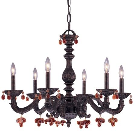 A large image of the Crystorama Lighting Group 5226-AMBER Venetian Bronze