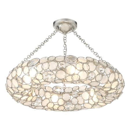 A large image of the Crystorama Lighting Group 525_CEILING Antique Silver