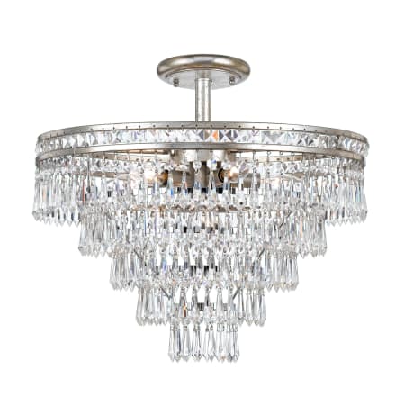 A large image of the Crystorama Lighting Group 5264-CL-MWP_CEILING Olde Silver