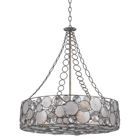 A large image of the Crystorama Lighting Group 528 Antique Silver