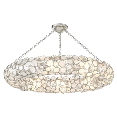 A large image of the Crystorama Lighting Group 528P_CEILING Antique Silver
