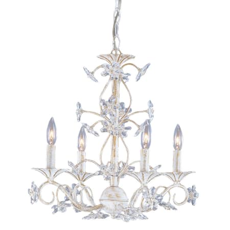 A large image of the Crystorama Lighting Group 5404 Antique White