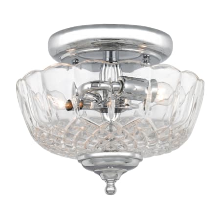 A large image of the Crystorama Lighting Group 55-SF Polished Chrome