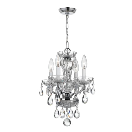 A large image of the Crystorama Lighting Group 5534-CL-S Polished Chrome
